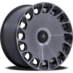 Asanti Black ABL-45 ARISTOCRAT GLOSS BLACK MACHINED FACE WITH DDT