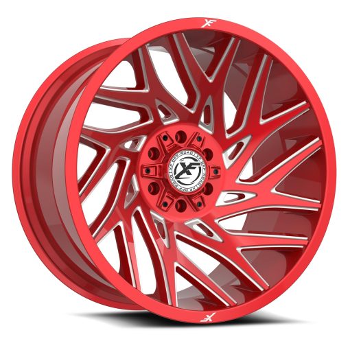 XF Off-Road Wheels XF-229 Anodized Red & Milled