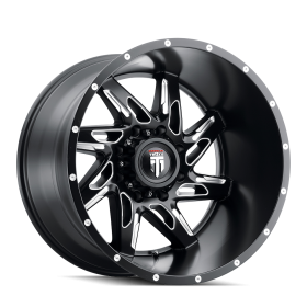 American Truxx Wheels SPYDER SATIN BLACK MILLED