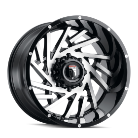 American Truxx Wheels WEB GLOSS BLACK MACHINED