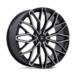 Asanti Black AB050 MOGUL 6 GLOSS BLACK W/MACHINED FACE