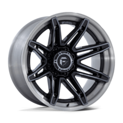 Fuel FC401 BRAWL GLOSS BLACK WITH BRUSHED GRAY TINT FACE & LIP