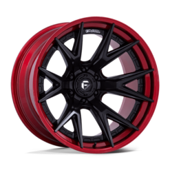 Fuel FC402 CATALYST MATTE BLACK WITH CANDY RED LIP