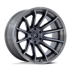 Fuel Wheels FC403 BURN GLOSS BLACK WITH BRUSHED GRAY TINT FACE & LIP