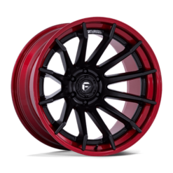 Fuel FC403 BURN MATTE BLACK WITH CANDY RED LIP