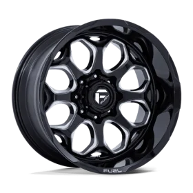 Fuel Wheels FC862 SCEPTER GLOSS BLACK MILLED