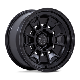 BR021 MONDO MATTE BLACK W/ GLOSS BLACK LIP