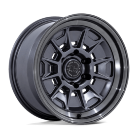 BR021 MONDO MATTE GUNMETAL W/ GLOSS GRAY LIP