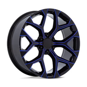 PR176 GLOSS BLACK MACHINED W/ BLUE MILLING