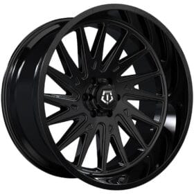 547B Gloss Black with Cast Lip Logo