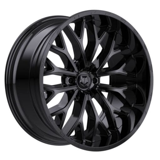 TIS Off Road 565B Gloss Black & Painted lip logo - WheelsASAP