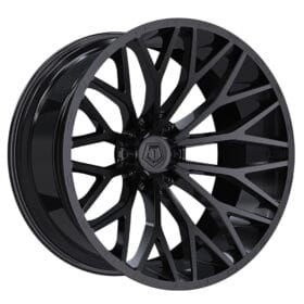 566B Gloss Black & Painted lip logo