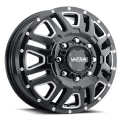 Ultra 003FBM HUNTER DUALLY GLOSS BLACK WITH MILLED ACCENTS AND CLEAR-COAT