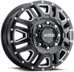 Ultra 003RBM HUNTER DUALLY GLOSS BLACK WITH MILLED ACCENTS AND CLEAR-COAT