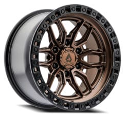 Arena Wheel Co HUSTLE SMOKED BRONZE CENTER SATIN BLACK LIP