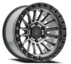 Arena Wheel Co MESA SATIN GUN METAL CENTER SATIN BLACK LIP