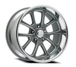 Resto LAGUNA TEXTURE GUN METAL CENTER MILLED WINDOW DIAMOND CUT LIP
