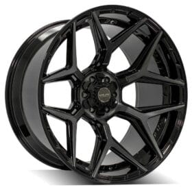 4P06 Gloss Black w/ Brushed Face & Tinted Clear