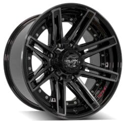4PLAY 4P08 Gloss Black w/ Brushed Face & Tinted Clear
