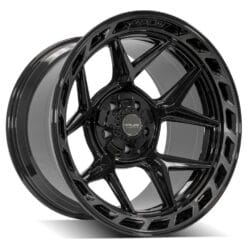 4PLAY 4P55 Gloss Black w/ Brushed Face & Tinted Clear