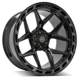 4P55 Gloss Black w/ Brushed Face & Tinted Clear