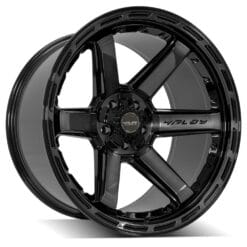 4PLAY 4P63 Gloss Black w/ Brushed Face & Tinted Clear