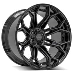 4PLAY 4P83 Gloss Black w/ Brushed Face & Tinted Clear