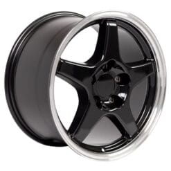 OE Wheels CV01 Black with Machined Lip