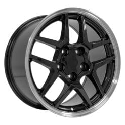 OE Wheels CV04 Black with Machined Lip