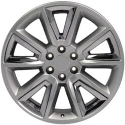 OE Wheels CV73 Hyper Black with Chrome Insert