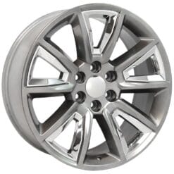 OE Wheels CV73 Hyper Black with Chrome Insert