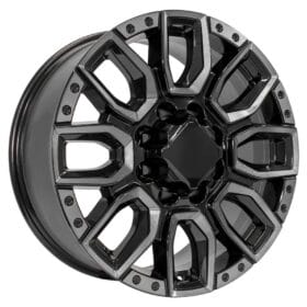 CV97 Black Milled Edge with Tinted Clear