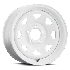 Allied Wheel Components BOXED 8 SPOKE WHITE White