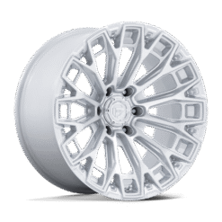 Fuel FC882 TRAX GLOSS SILVER W/ MACHINED FACE