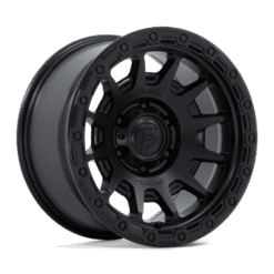 Fuel FC884 FORTRESS MATTE BLACK W/GLOSS BLACK LIP