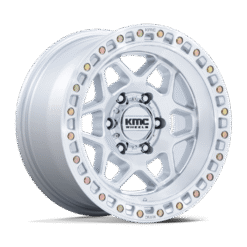 KMC KM553 TORX GLOSS SILVER W/ MACHINED FACE