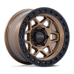 KMC KM553 TORX MATTE BRONZE W/ GLOSS BLACK LIP