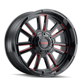 APOLLO GLOSS BLACK MILLED PRISM RED
