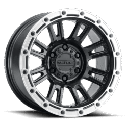 Raceline 956BS-COMPASS SATIN BLACK W/ SILVER RING