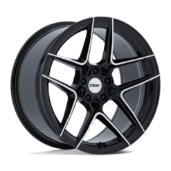 TSW TW008 SLIPSTREAM GLOSS BLACK W/MACHINED FACE