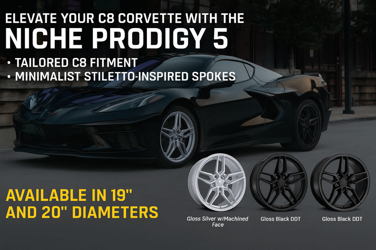 Niche Prodigy 5 wheels for Corvette C8.