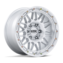 KMC KM555 ATTACK GLOSS SILVER W/ MACHINED FACE