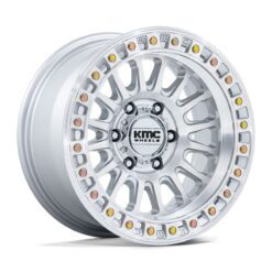 KMC KM556 CRUX GLOSS SILVER W/ MACHINED FACE