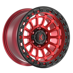 KG1 Forged LIFTER-KO CANDY RED MATTE BLACK RING
