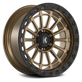 LIFTER-KO TEXTURED MATTE BRONZE BLACK RING
