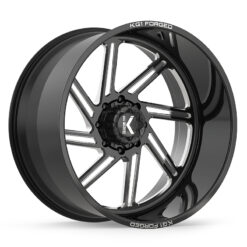 KG1 Forged SPOOL-KF GLOSS BLACK MILLED